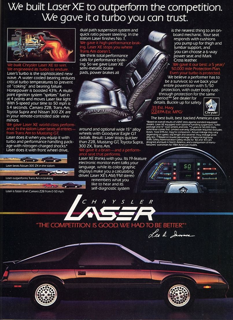 1984 Chrysler Auto Advertising